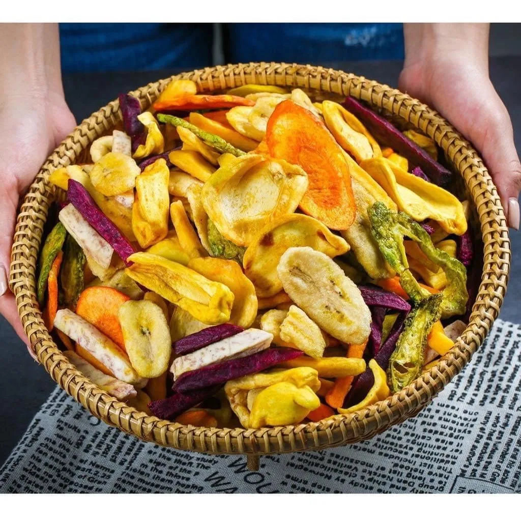 Premium Vacuum Fried Mixed Fruit Chips Crispy Dried