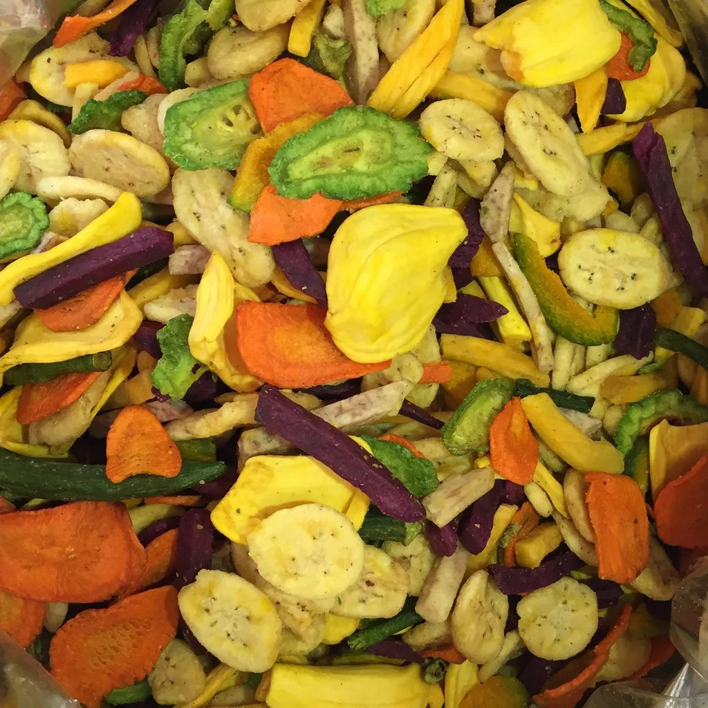 Premium Vacuum Fried Mixed Fruit Chips Crispy Dried